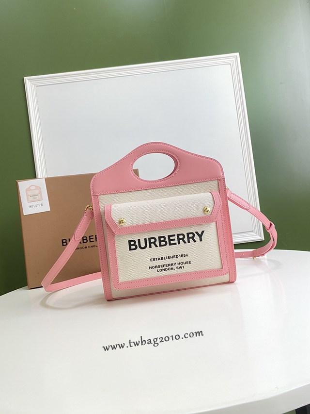 Burberry專門店新款小號撲克包 巴寶莉帆布托特包手提肩背女包 yxb1094